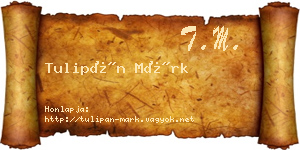 Tulipán Márk névjegykártya