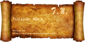 Tulipán Márk névjegykártya